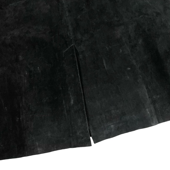 NWT Pamela McCoy Genuine Leather Western Boho Midi Skirt Black Large - Picture 11 of 15